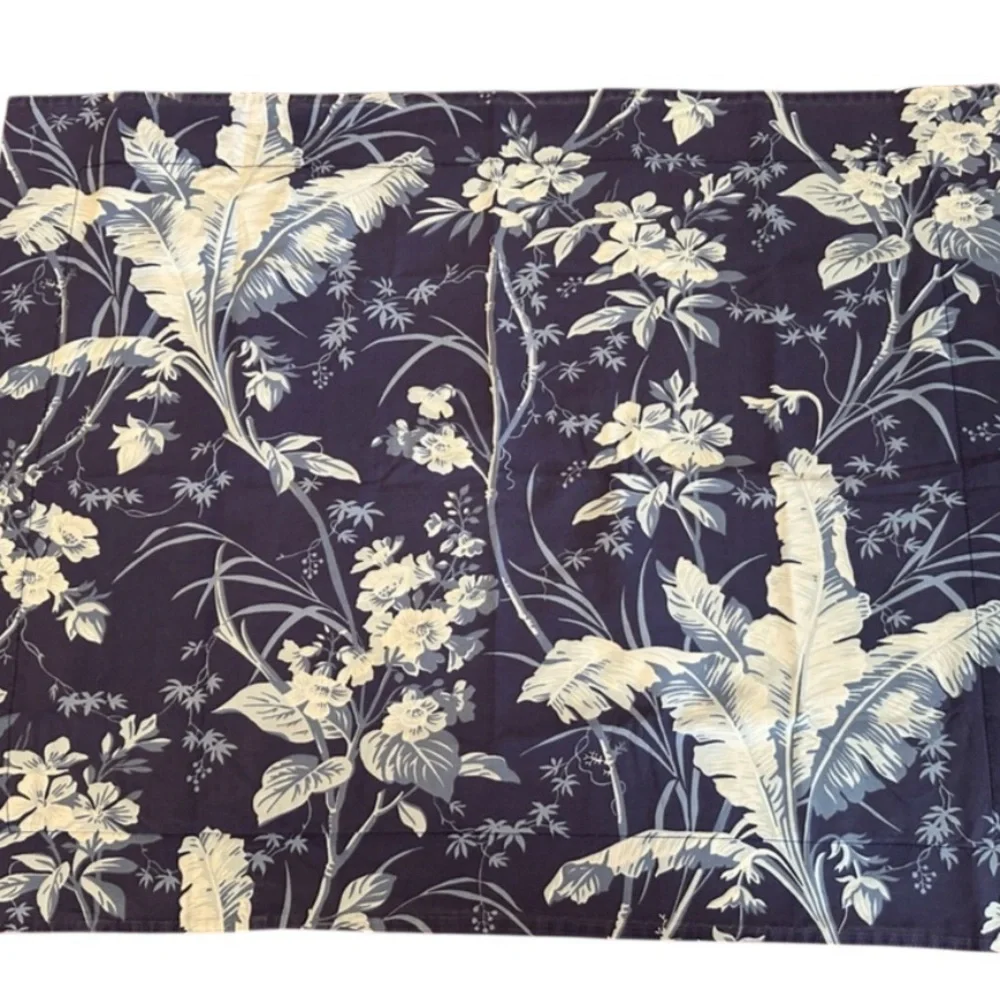 Pottery Barn Bed + Bath Botanical Palm Floral Coastal Cottage Pillow Sham‎ King
